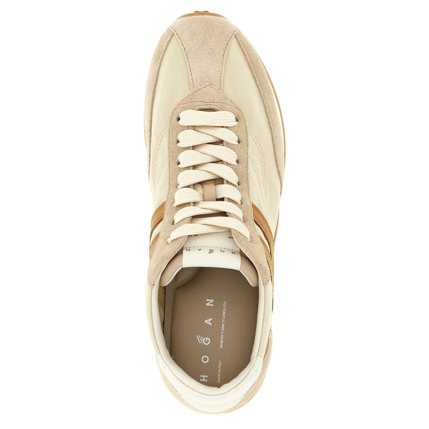 Hogan Beige Polyamide Athletic Sneakers