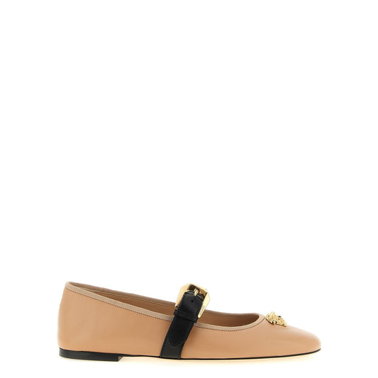 Versace Multicolor Lamb Leather Ballet Flats