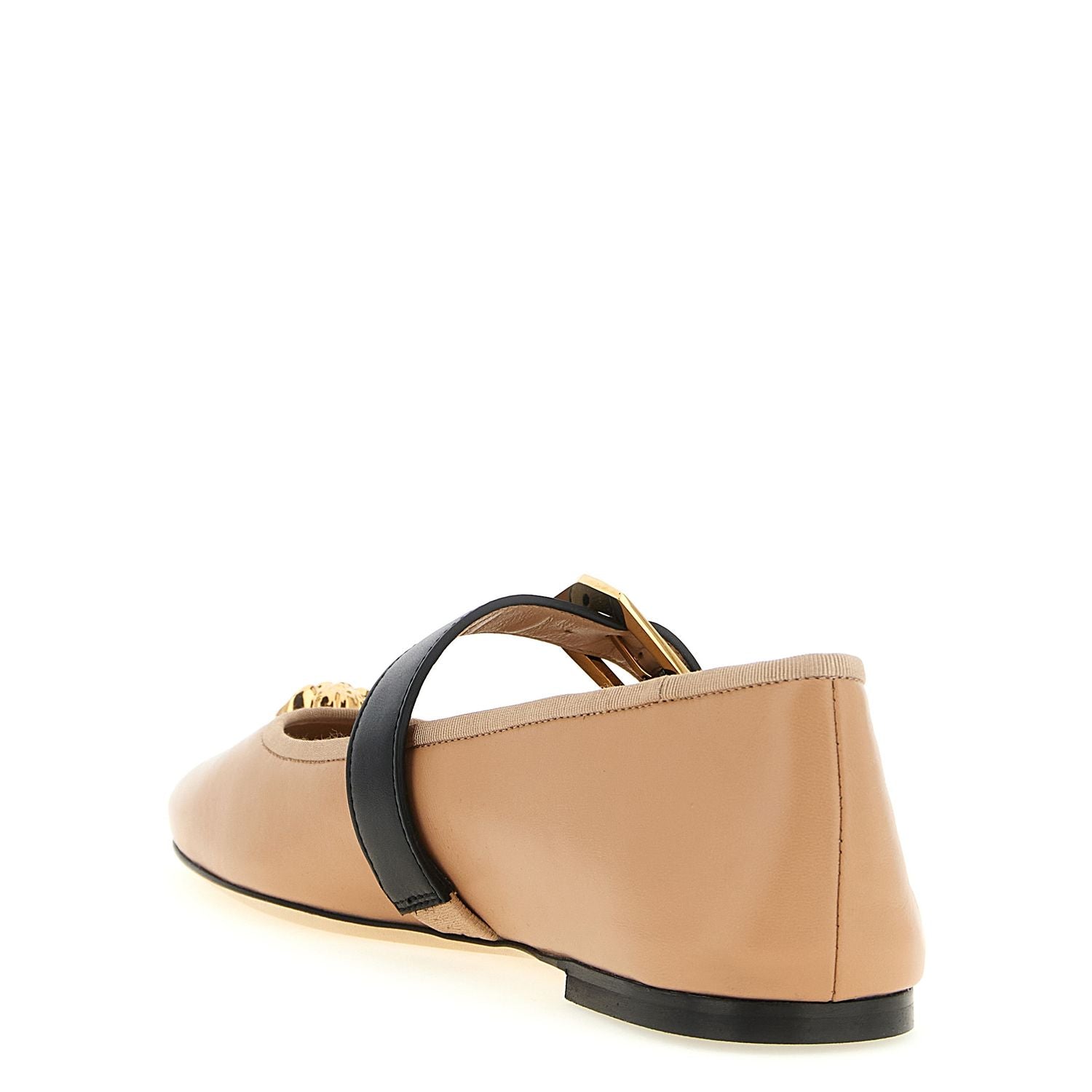 Versace Multicolor Lamb Leather Ballet Flats