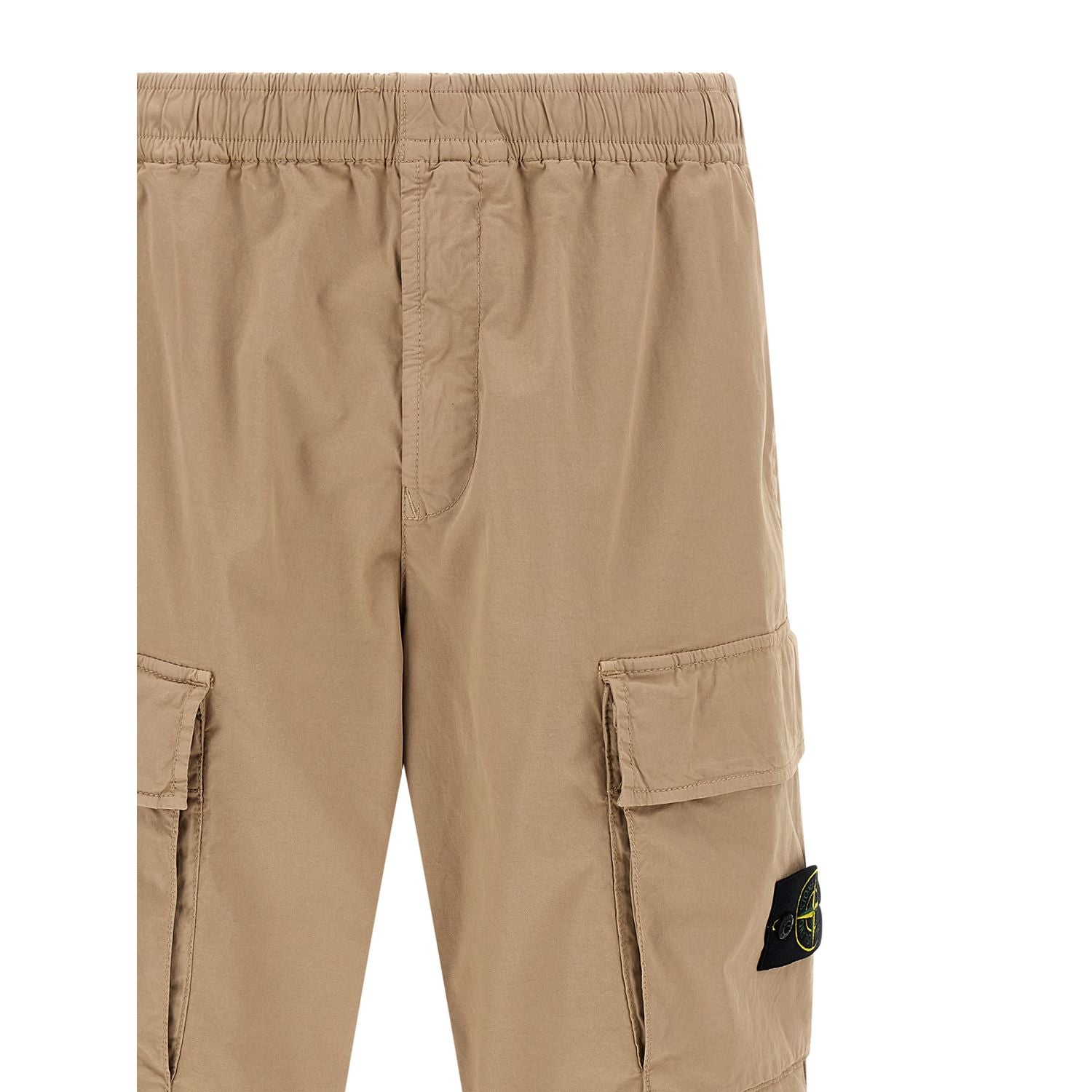 Stone Island Beige Cotton Cargo Pants