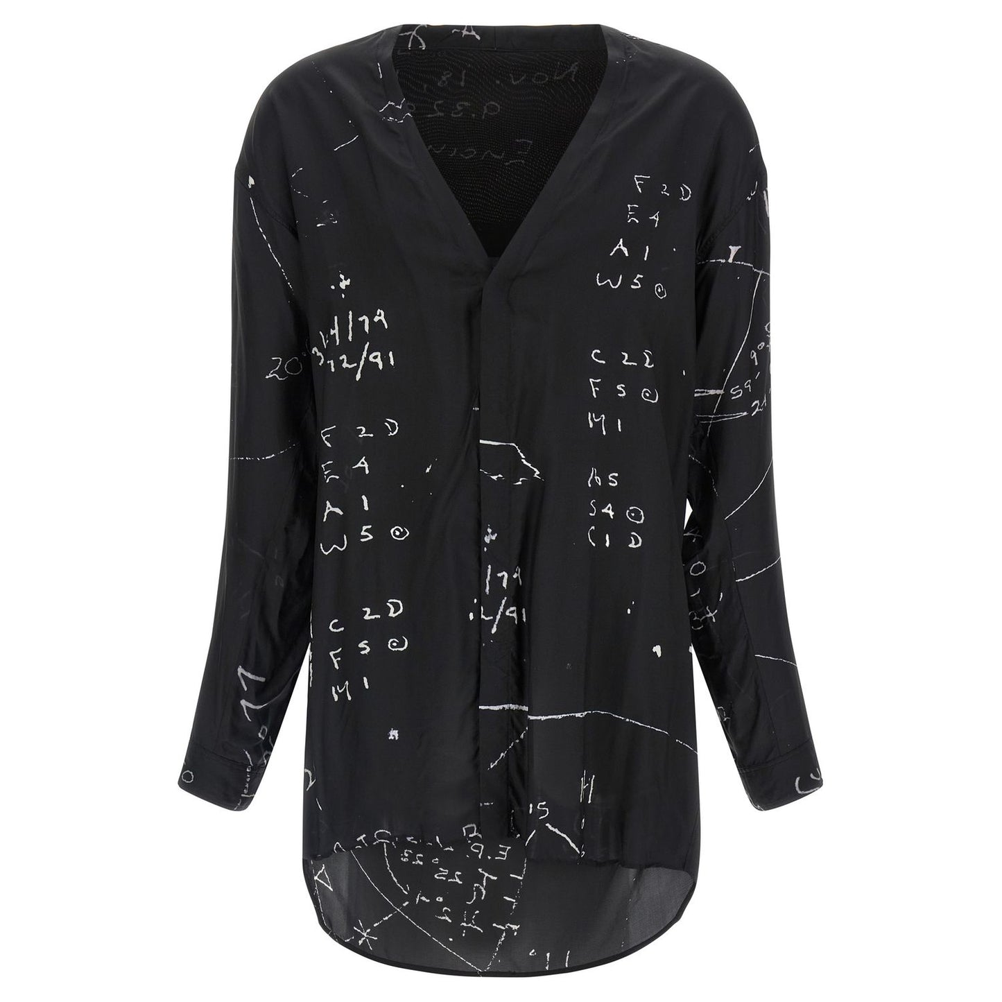 Rick Owens Black Viscose Blouse