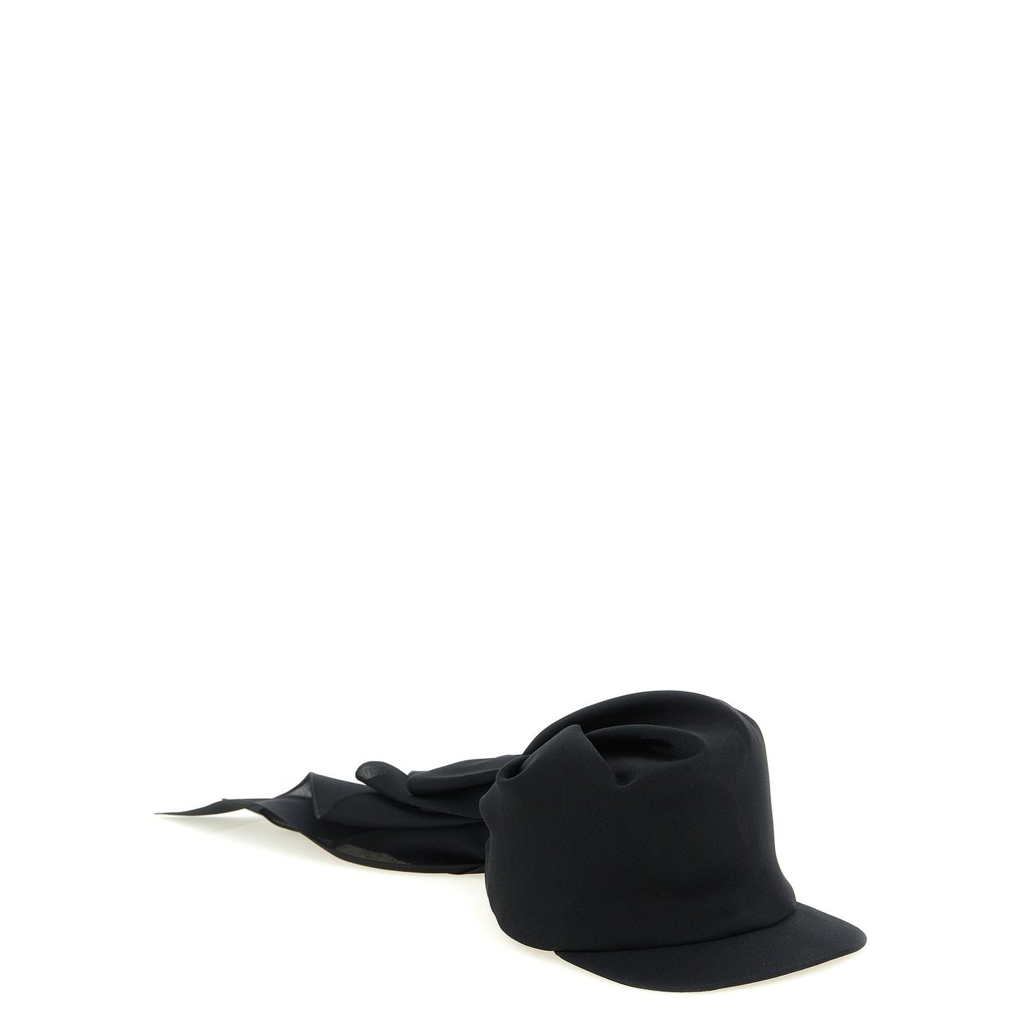 Balenciaga Black Silk Cap (Baseball Hat)