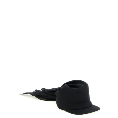 Balenciaga Black Silk Cap (Baseball Hat)
