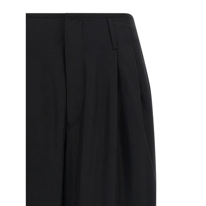 Darkpark Black Viscose Casual Pants
