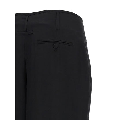 Darkpark Black Viscose Casual Pants