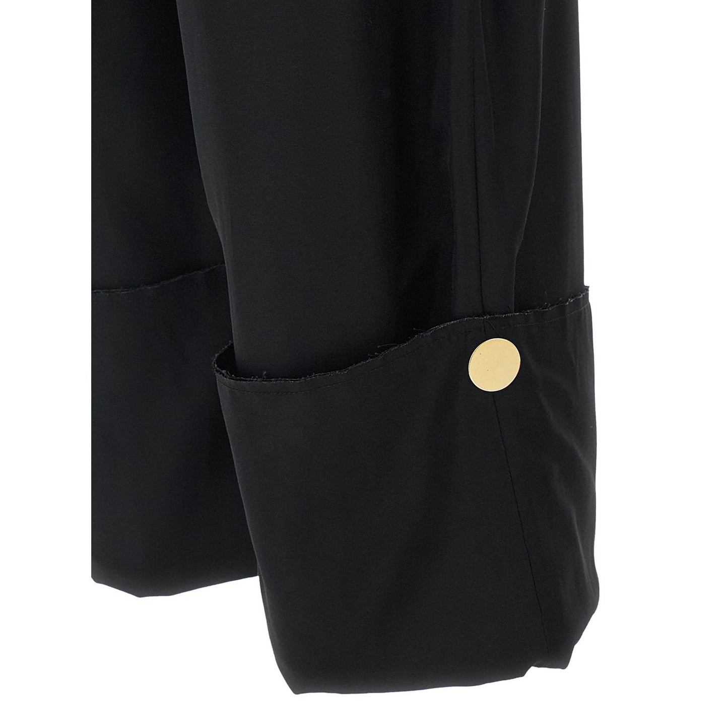 Darkpark Black Viscose Casual Pants