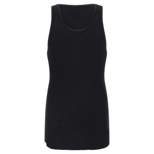 Thom Krom Black Cotton Sleeveles T-Shirt