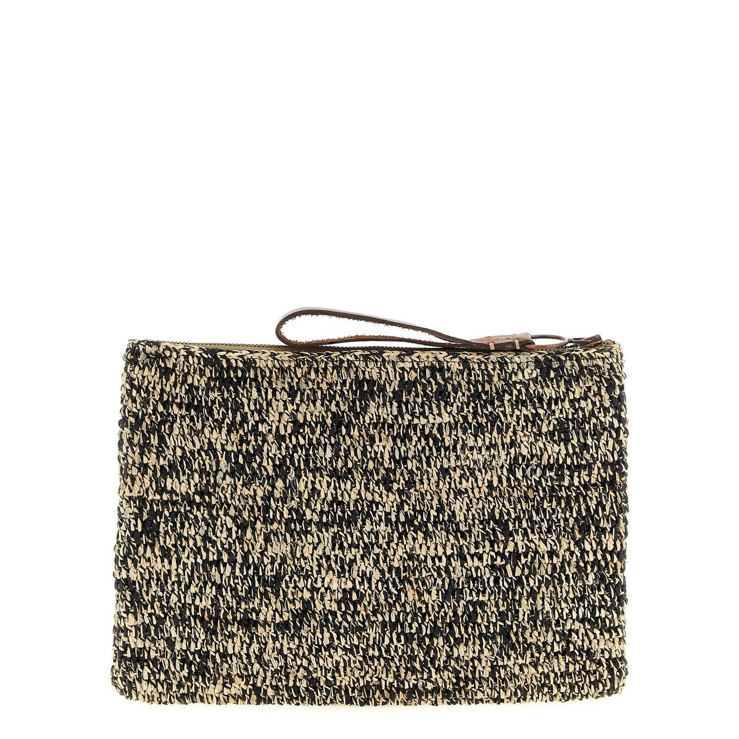 Ibeliv Bicolor Raffia Clutch Bag