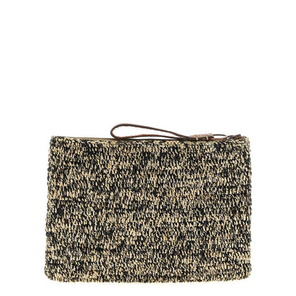 Ibeliv Bicolor Raffia Clutch Bag