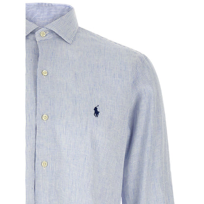 Polo Ralph Lauren Blue Linen Blouse