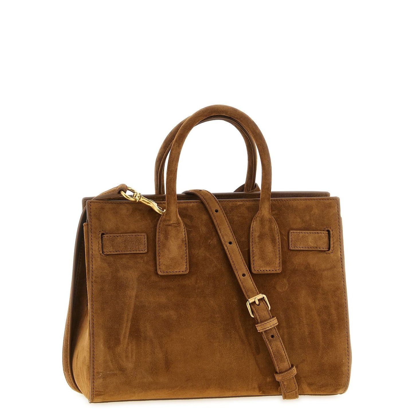 Saint Laurent Brown Calfskin Handbag