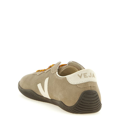 Veja Gray Calfskin Sneakers