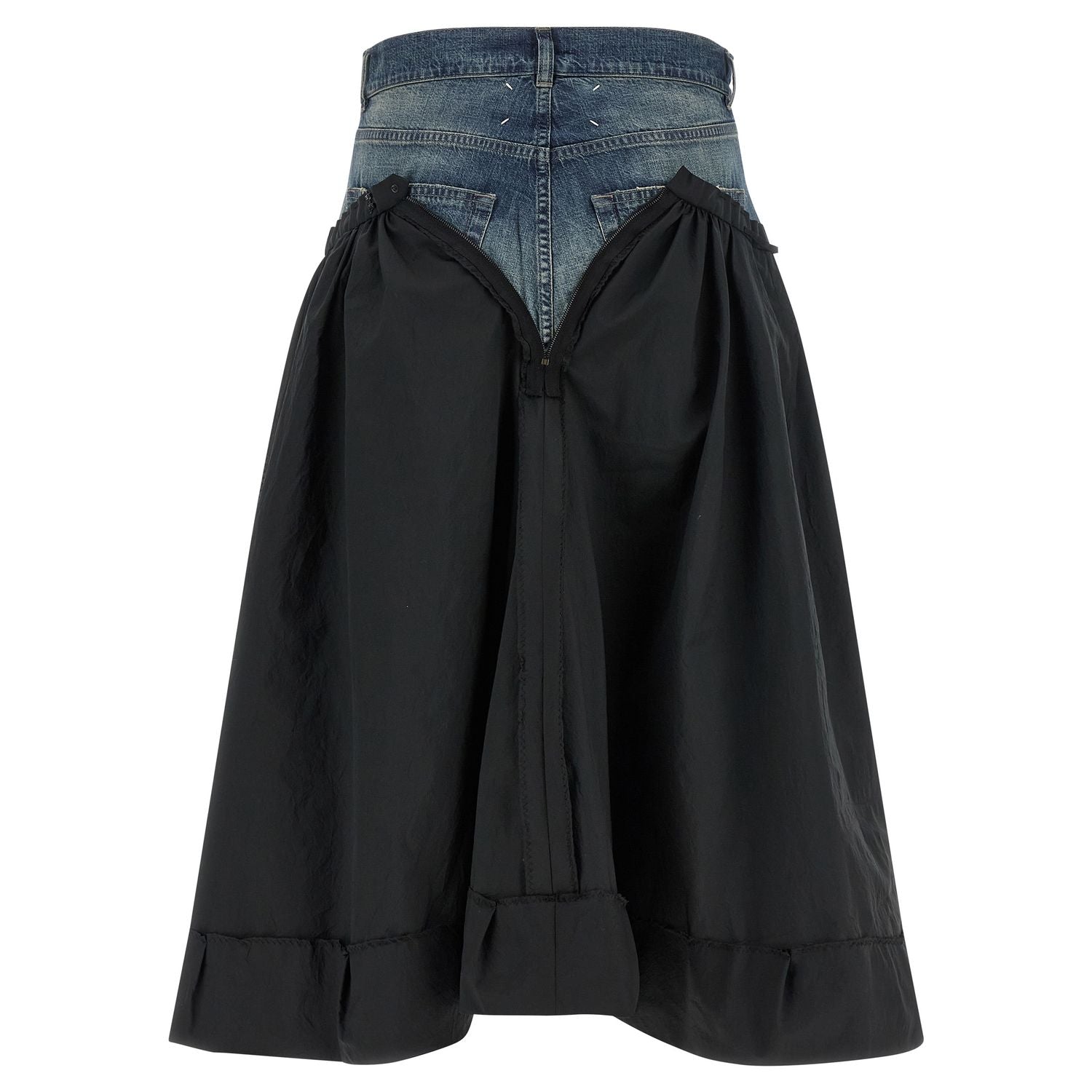 Maison Margiela Multicolor Polyester Midi Skirt