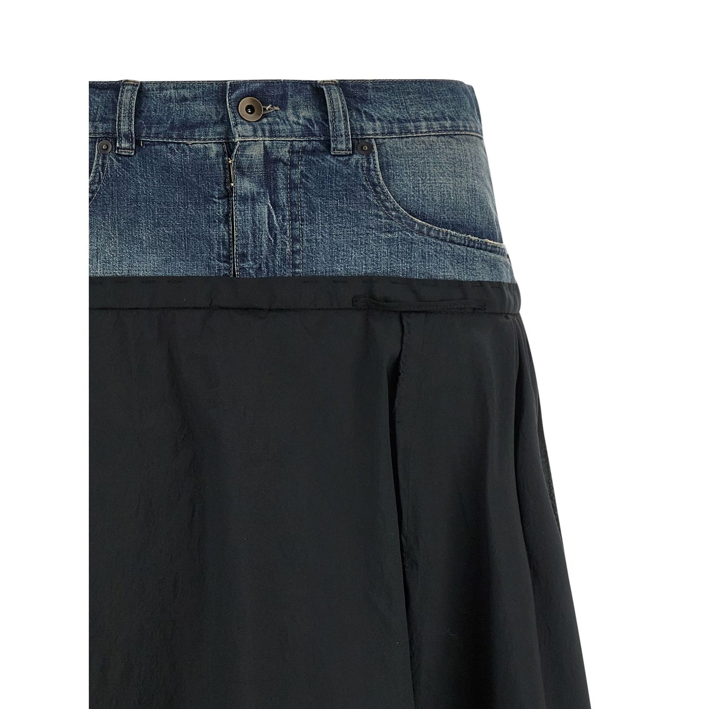 Maison Margiela Multicolor Polyester Midi Skirt