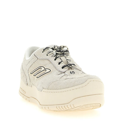 Balenciaga Beige Bovine Leather Platform Sneakers