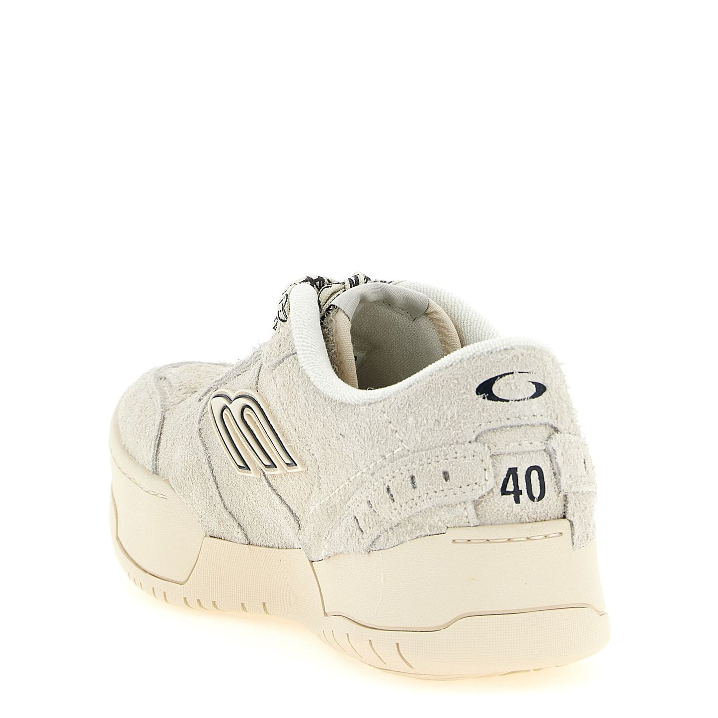 Balenciaga Beige Bovine Leather Platform Sneakers