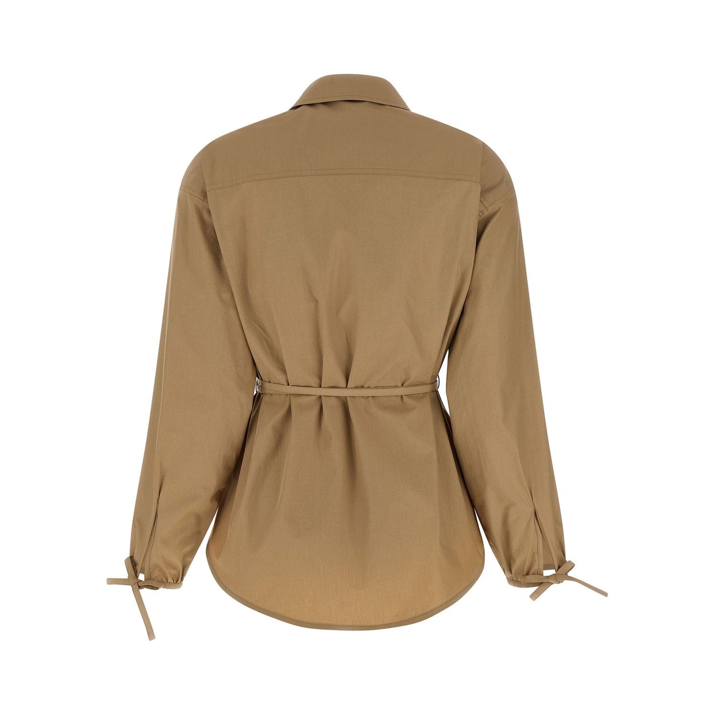 Moncler Beige Cotton Full-Length Jacket