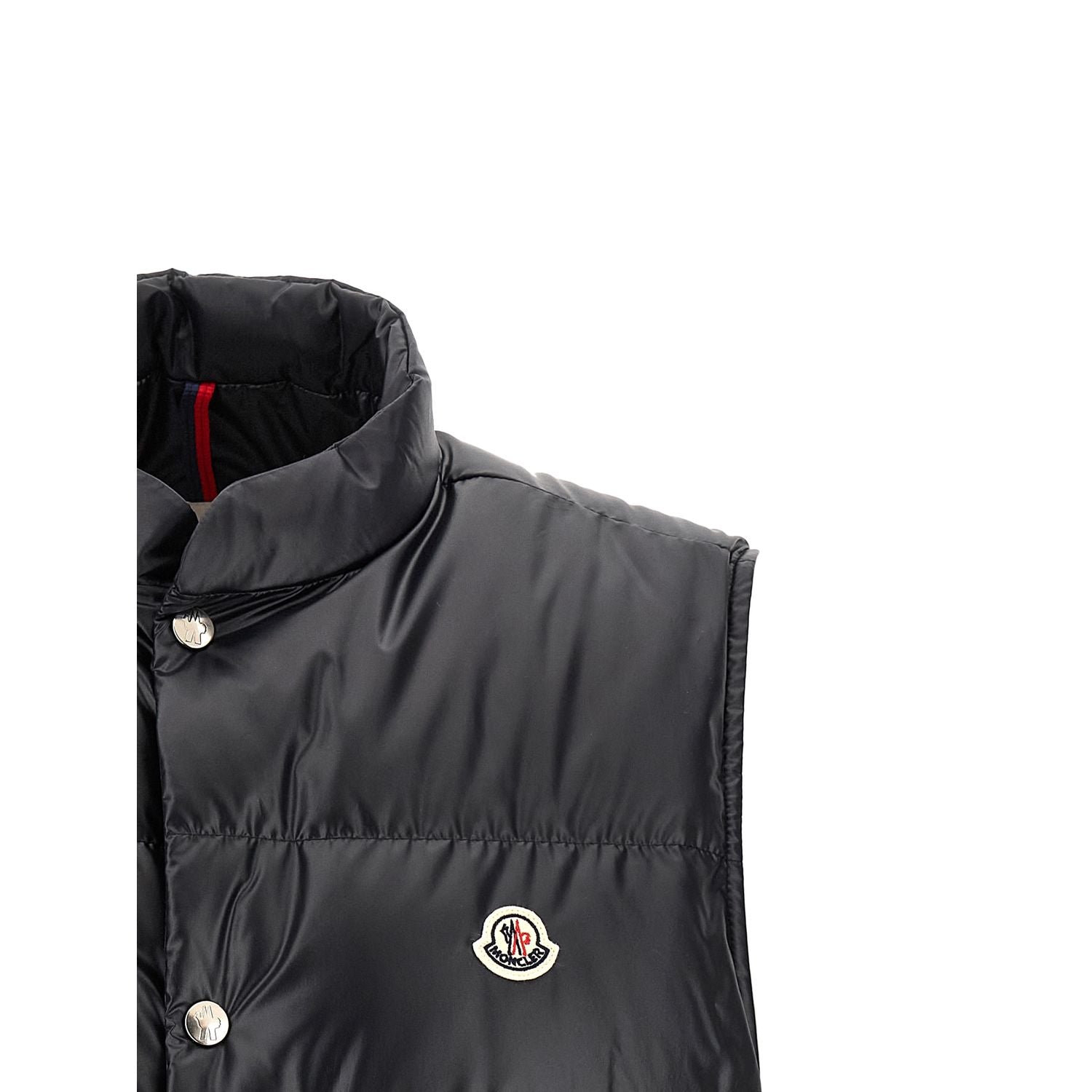 Moncler Blue Polyester Sleeveless Jacket