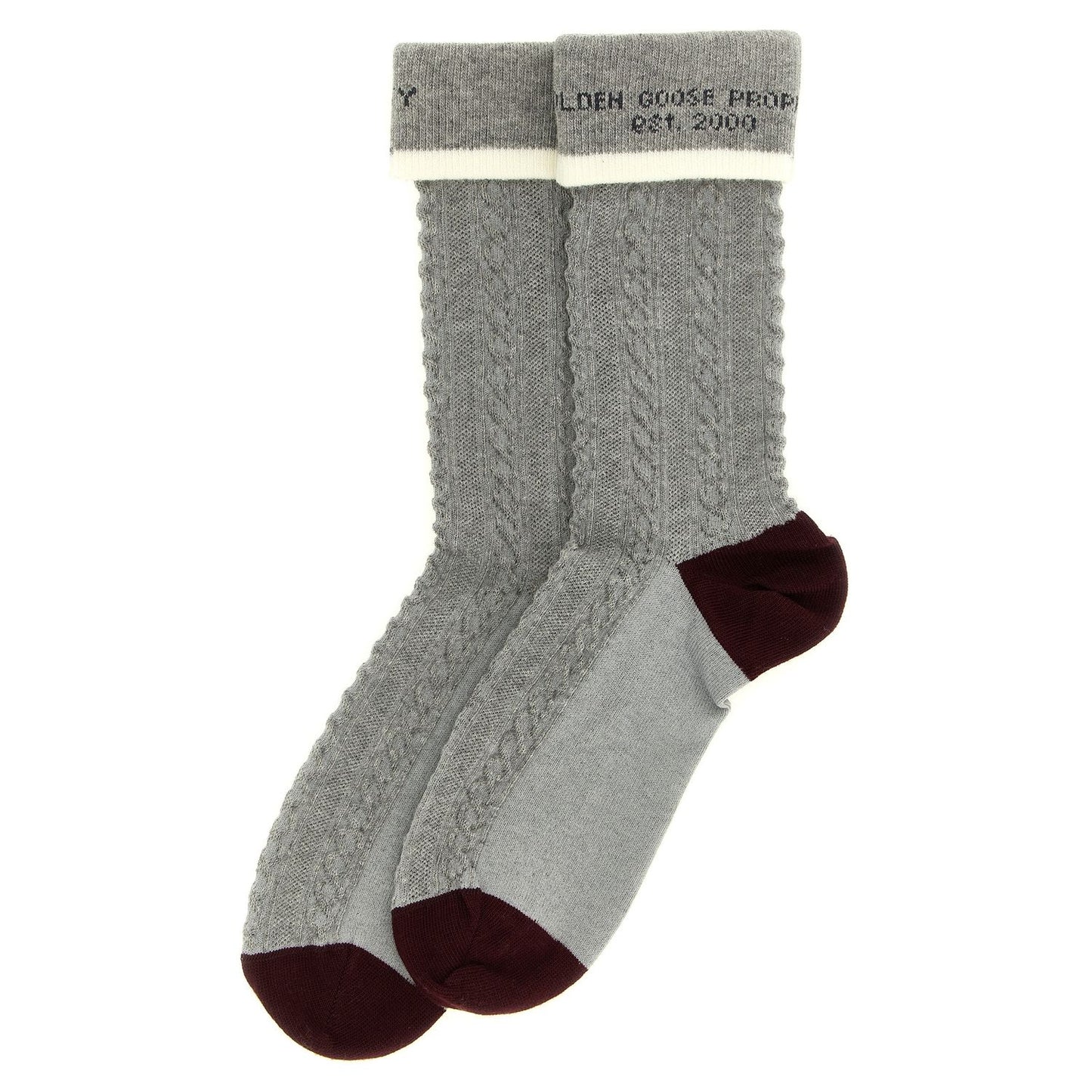 Golden Goose Gray Cotton Socks