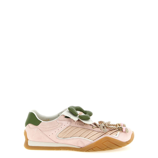 Fendi Multicolor Calfskin Athletic Sneakers