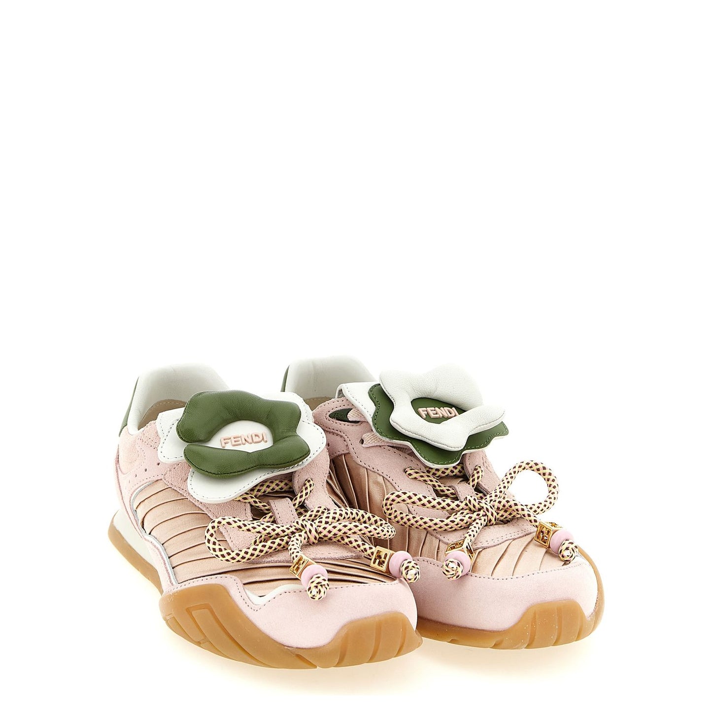 Fendi Multicolor Calfskin Athletic Sneakers