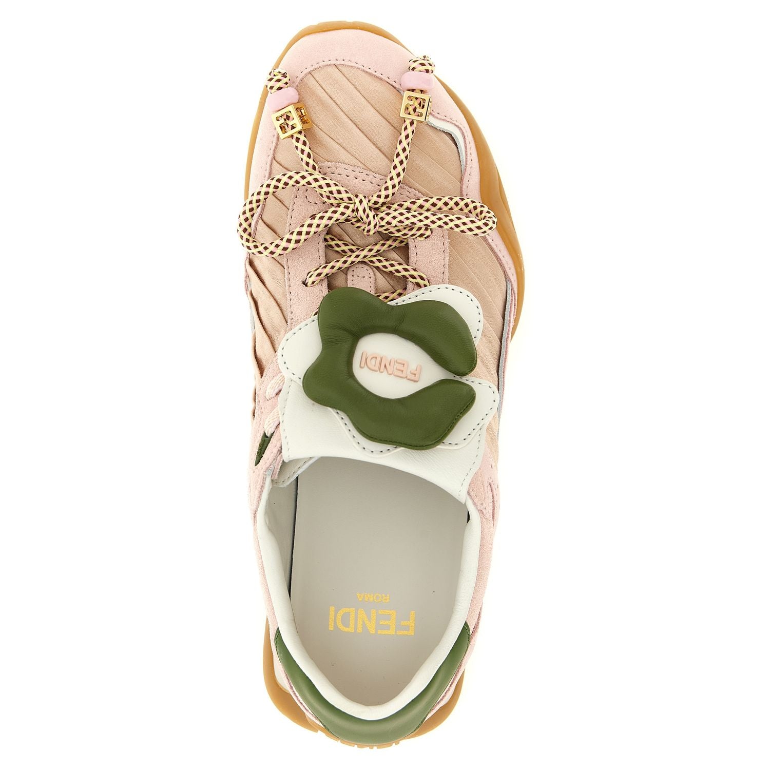 Fendi Multicolor Calfskin Athletic Sneakers