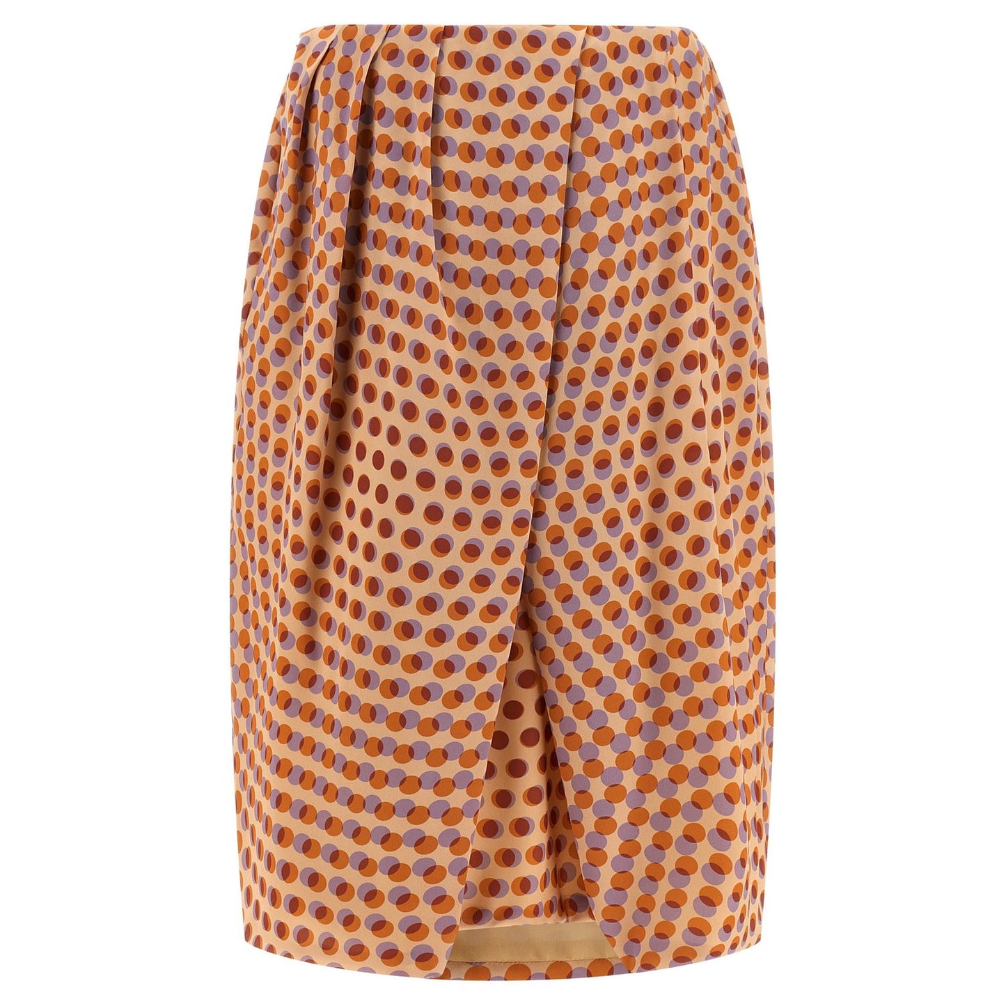 Dries Van Noten Multicolor Silk Midi Skirt