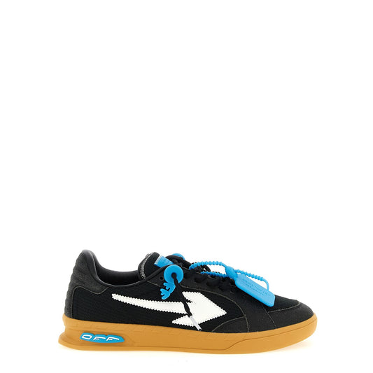 Off-White Black Polyester Athletic Sneakers