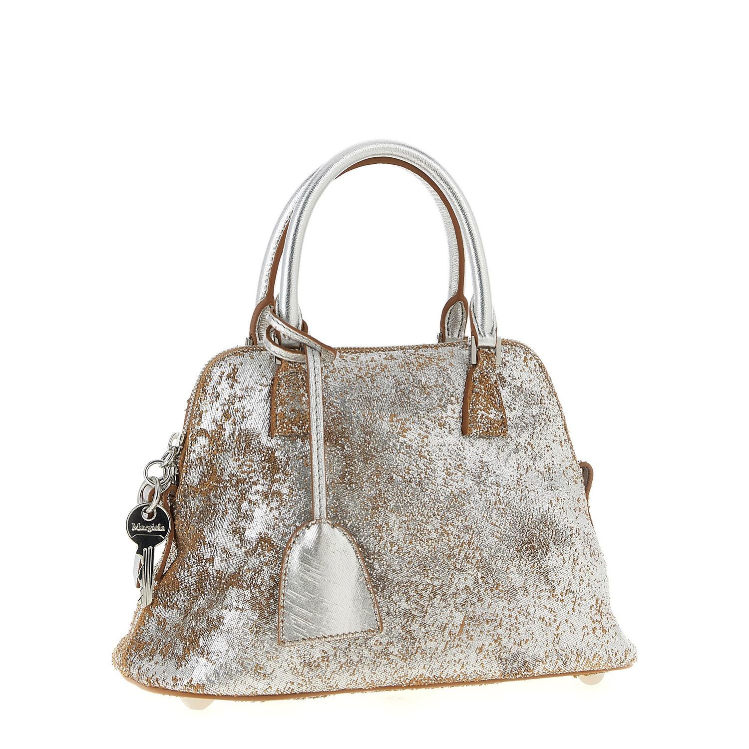 Maison Margiela Silver Lambskin Handbag