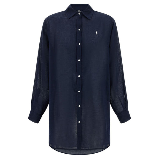 Polo Ralph Lauren Blue Organic Cotton Blouse