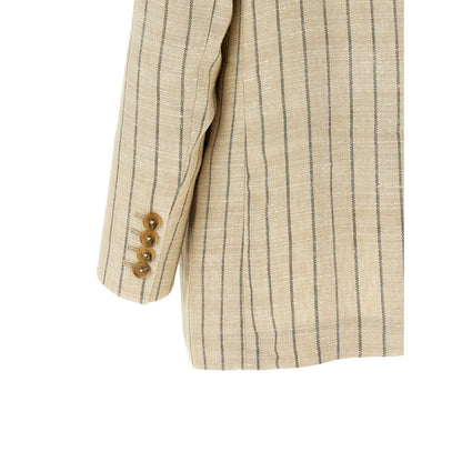Blazé Milano Beige Cotton Blazer