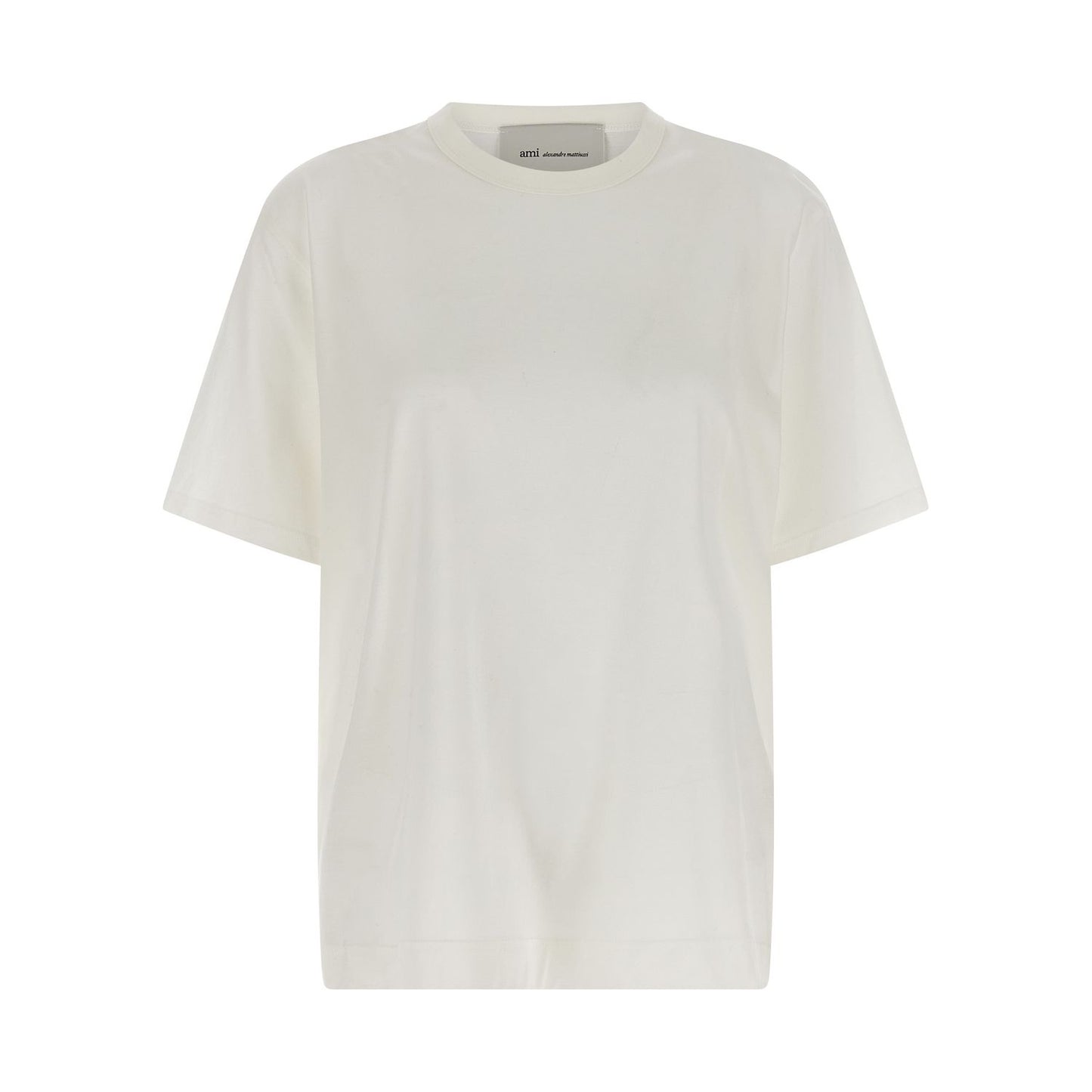 Ami Paris White Cotton T-Shirt