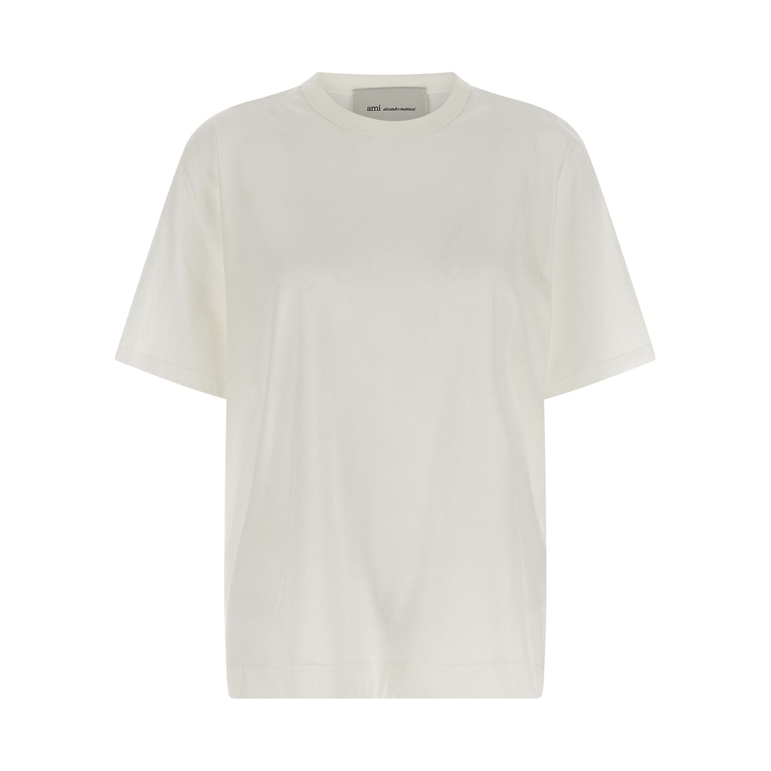 Ami Paris White Cotton T-Shirt