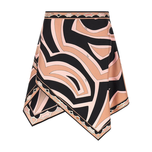 Emilio Pucci Multicolor Silk Long Skirt