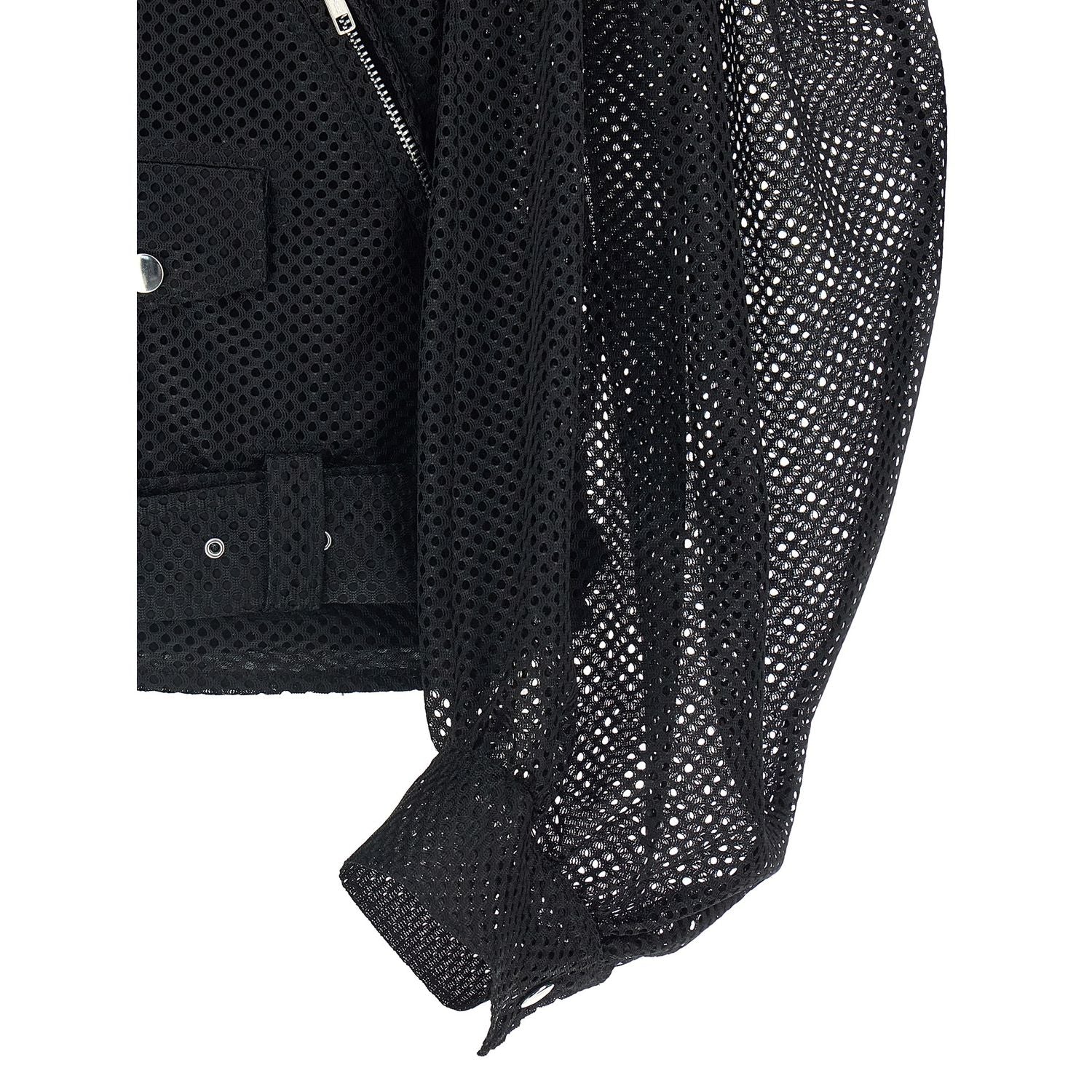 Comme Des Garçons Black Polyester Biker Jacket