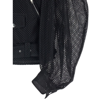 Comme Des Garçons Black Polyester Biker Jacket