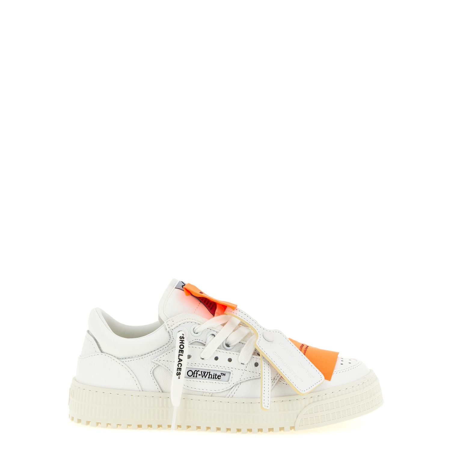 Off-White White Calfskin Athletic Sneakers