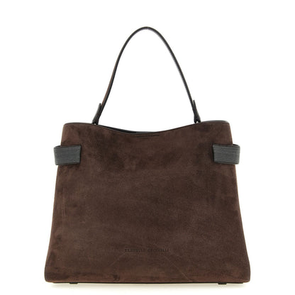 Brunello Cucinelli Brown Calfskin Handbag