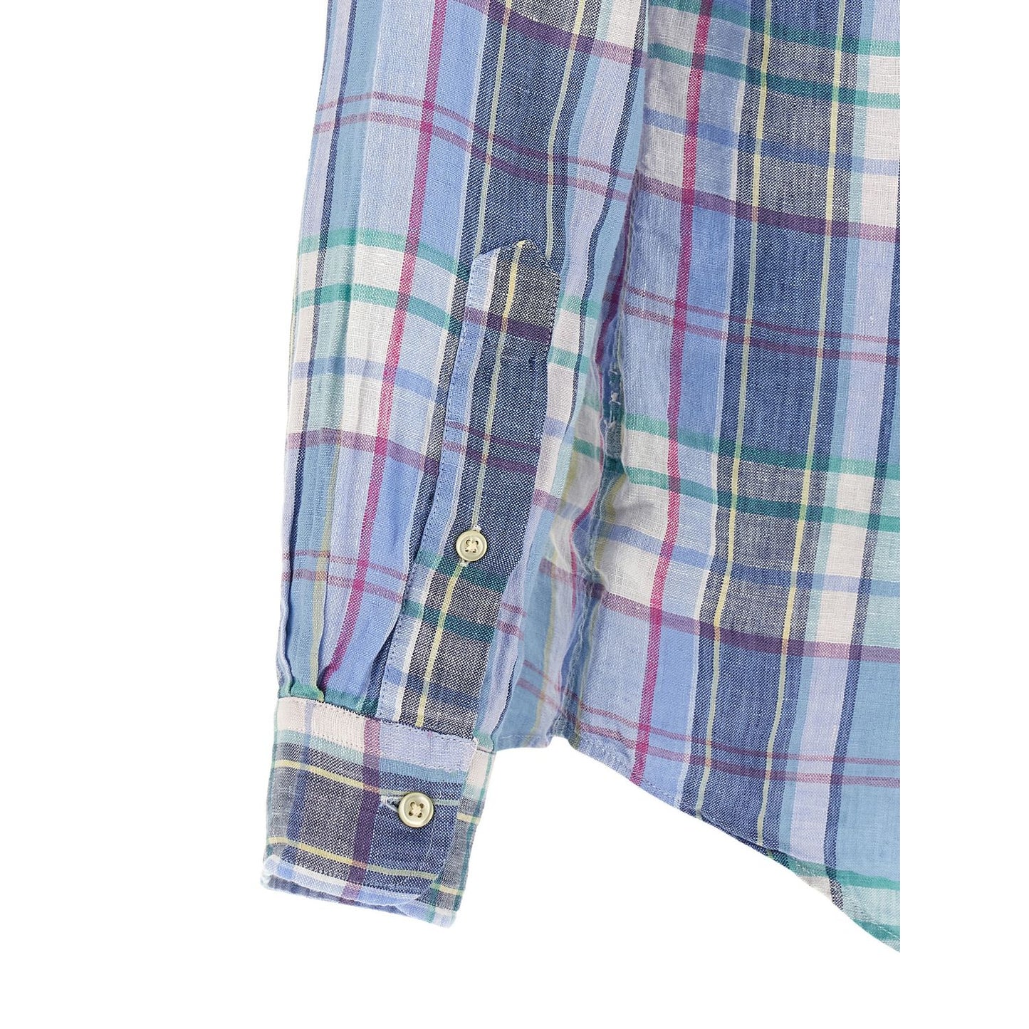 Polo Ralph Lauren Blue Linen Blouse
