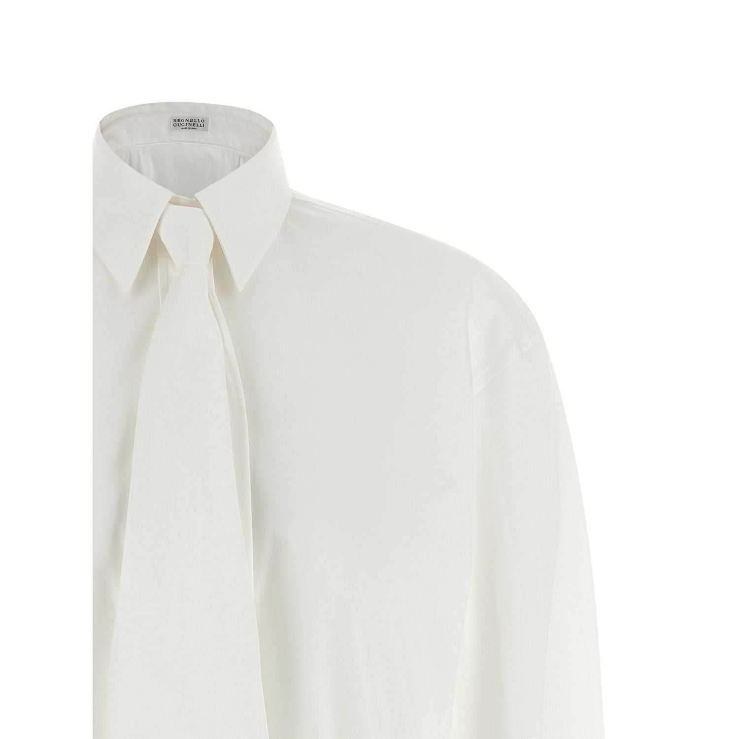 Brunello Cucinelli White Cotton Blouse