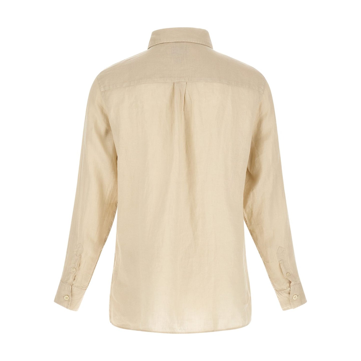 MC2 Saint Barth Beige Linen Polo Shirt