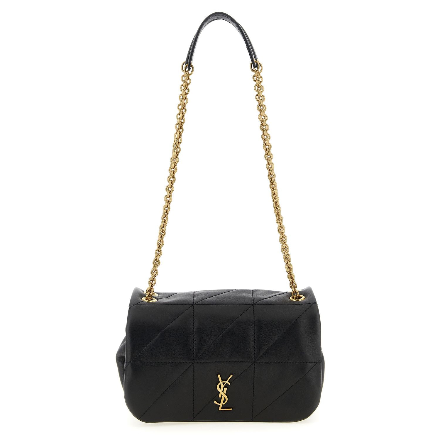 Saint Laurent Black Lamb Leather Shoulder Bag