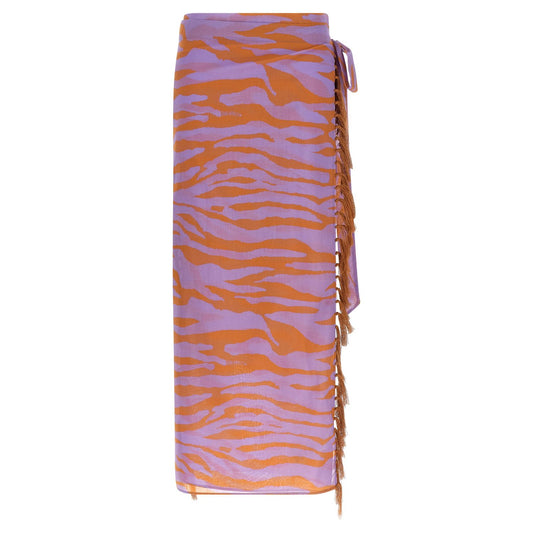 The Attico Purple Cotton Skirt