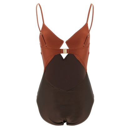 Zimmermann Brown Polyamide One-Piece Swimsuit