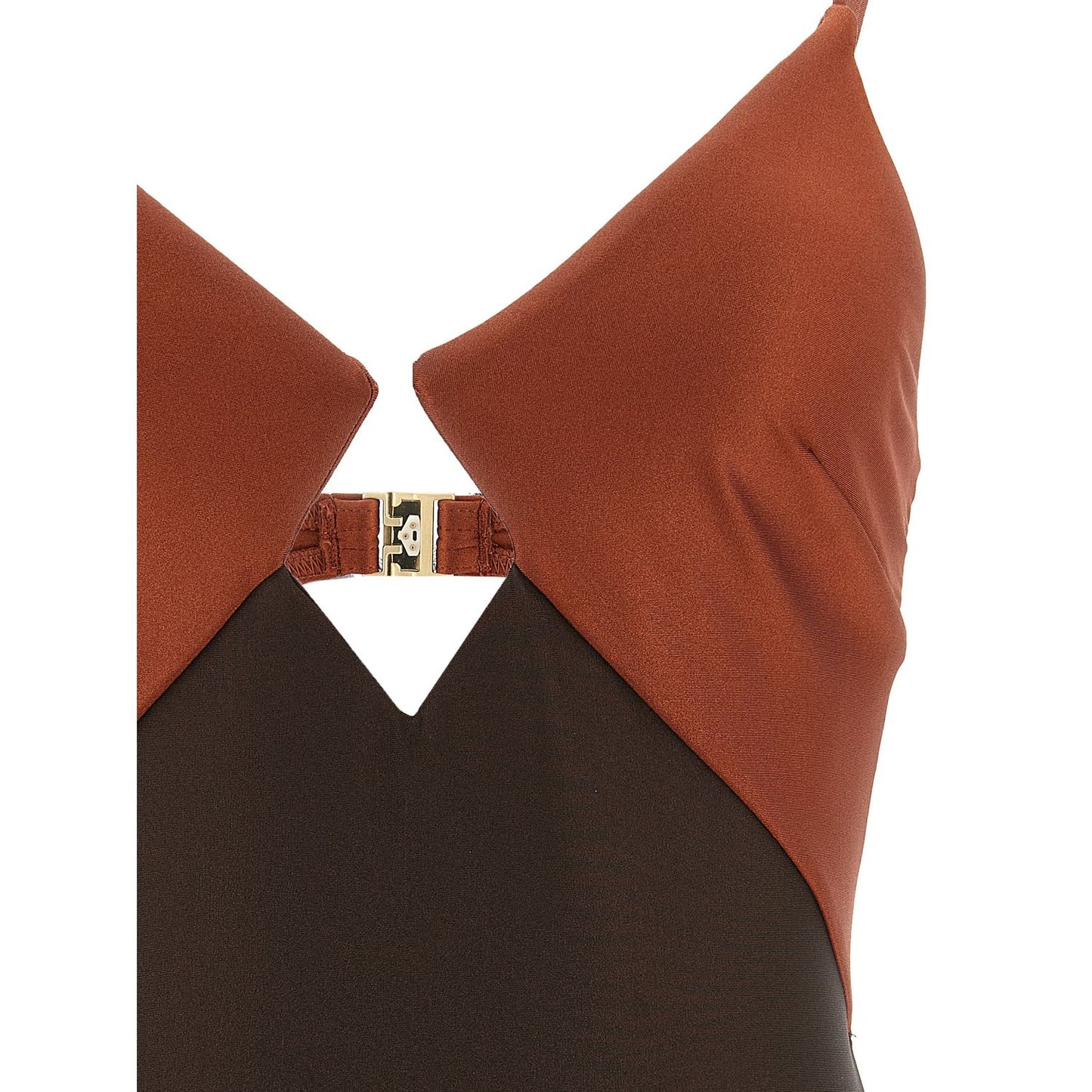 Zimmermann Brown Polyamide One-Piece Swimsuit