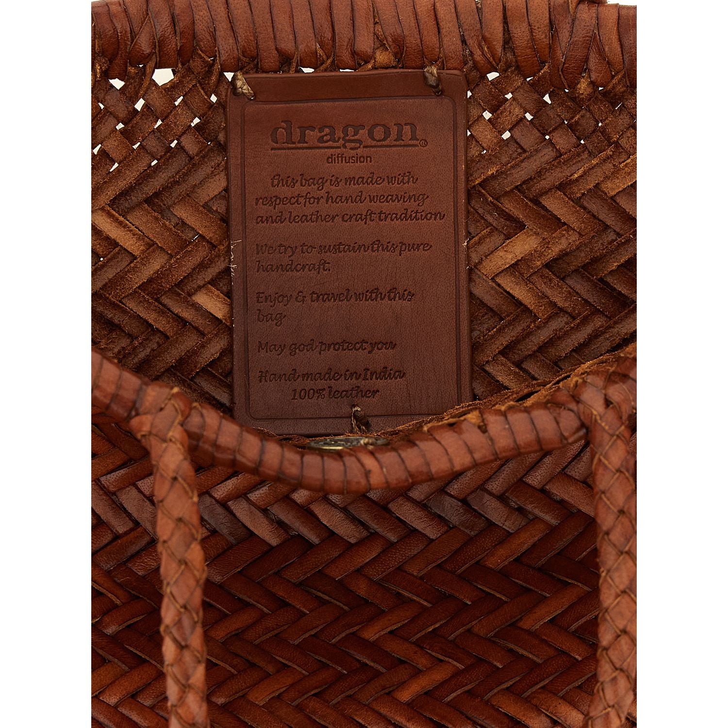 Dragon Diffusion Brown Calfskin Handbag