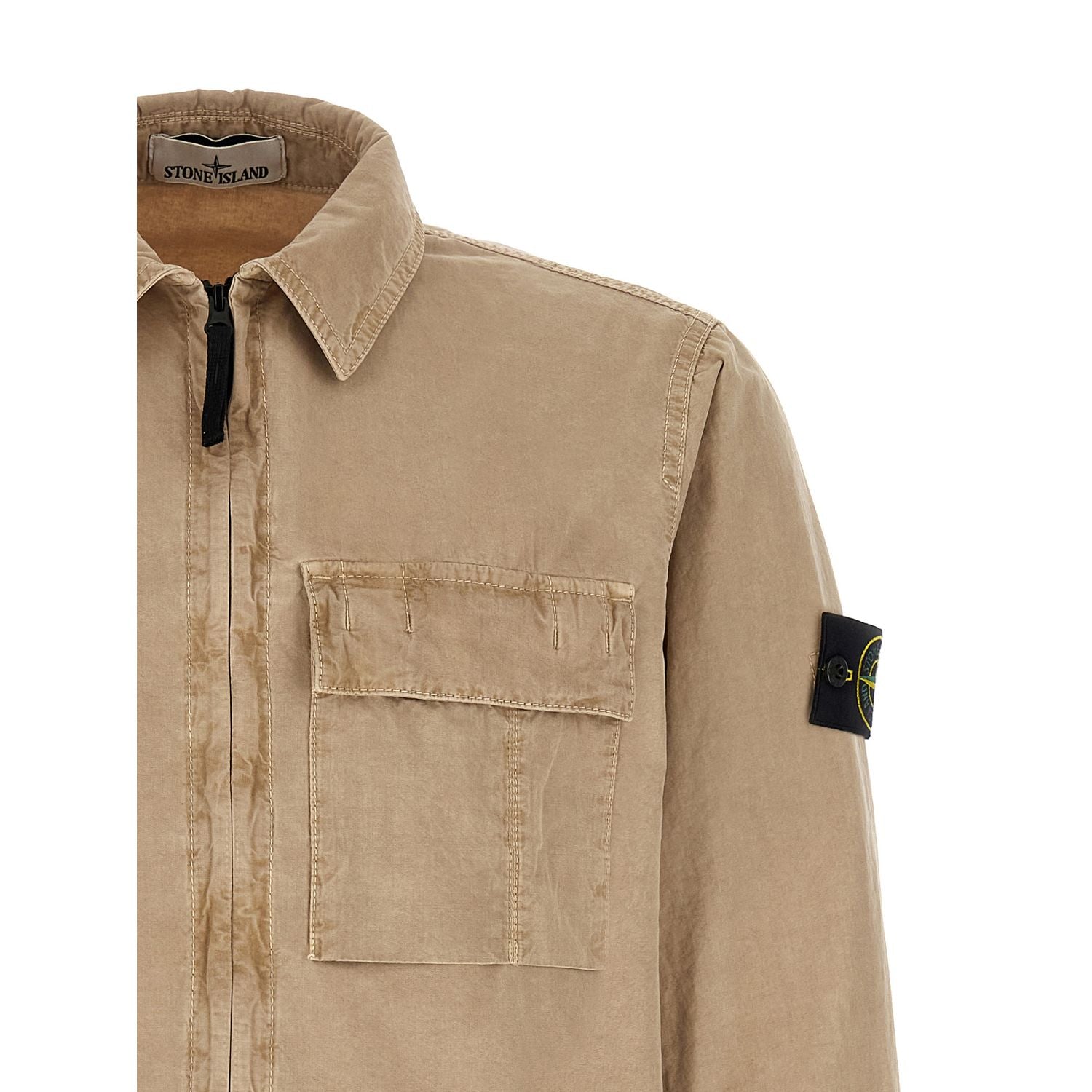 Stone Island Beige Cotton Blouse
