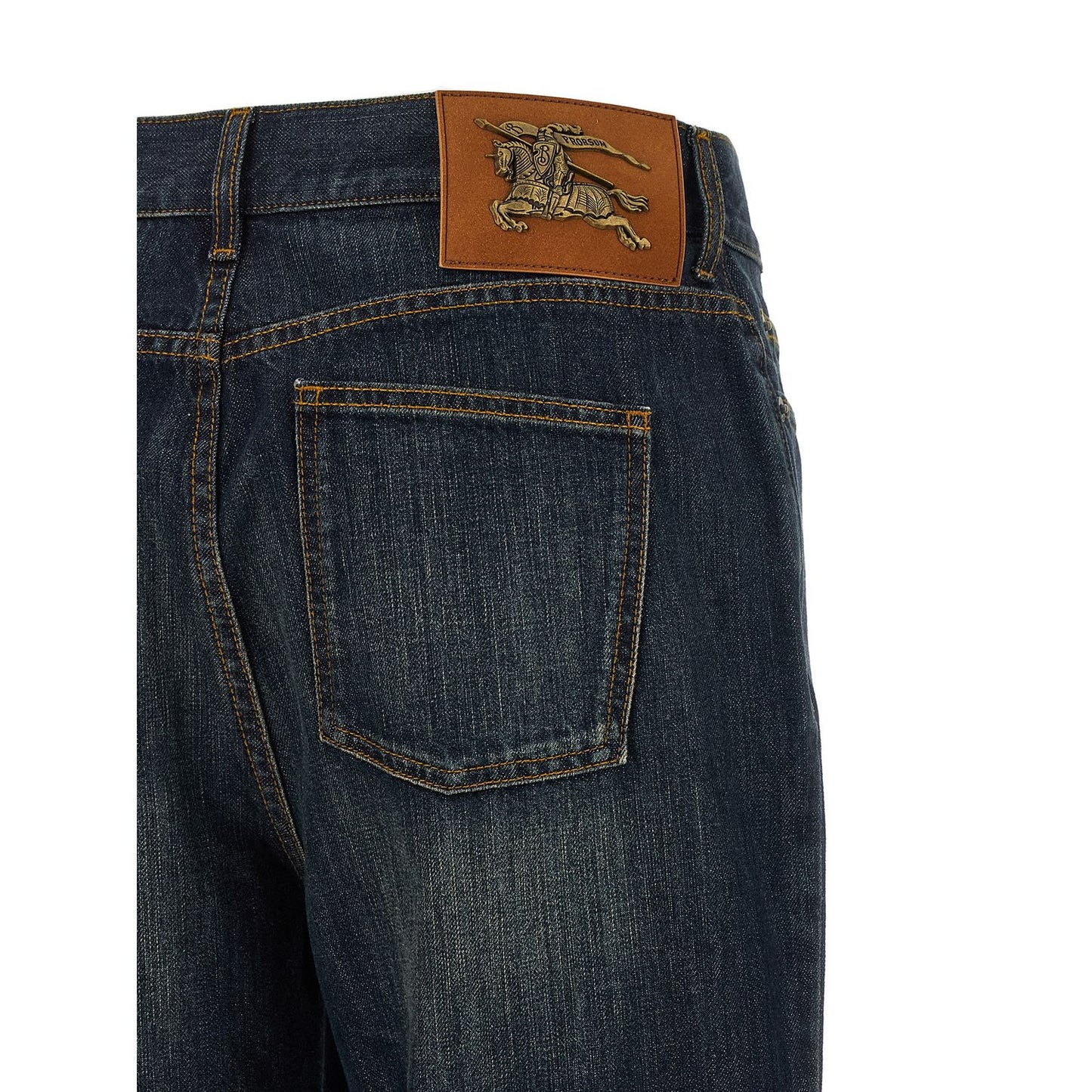 Burberry Blue Cotton Flared Jeans