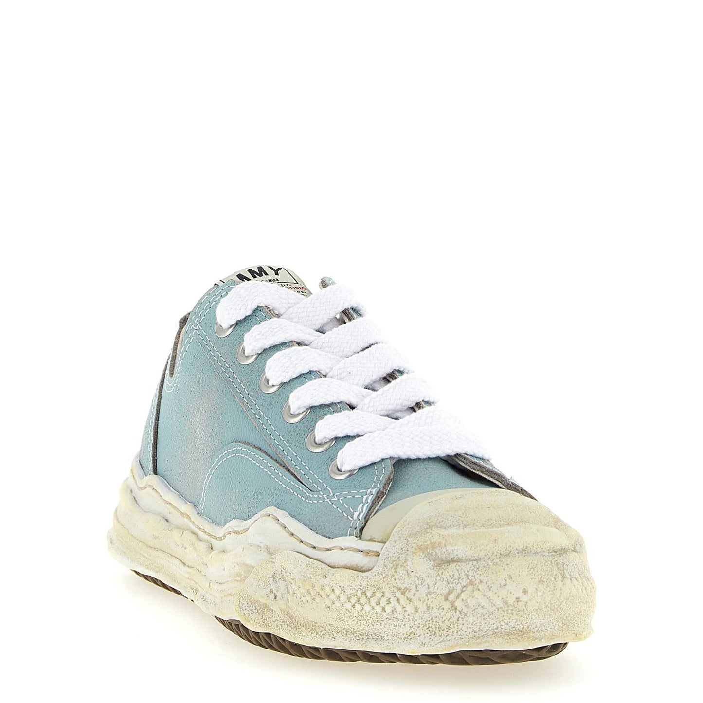 Maison Mihara Yasuhiro Blue Cowhide Low Top Sneakers