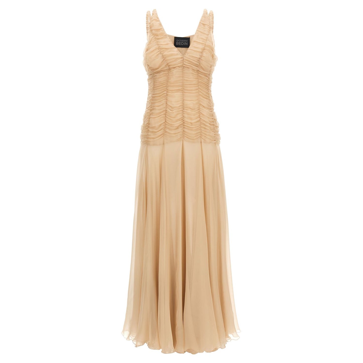 Giovanni Bedin Multicolor Silk Long Dress